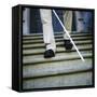 Blind Man Descending Stairs-Cristina-Framed Stretched Canvas