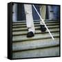 Blind Man Descending Stairs-Cristina-Framed Stretched Canvas