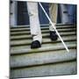 Blind Man Descending Stairs-Cristina-Mounted Premium Photographic Print