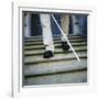 Blind Man Descending Stairs-Cristina-Framed Photographic Print