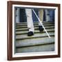 Blind Man Descending Stairs-Cristina-Framed Photographic Print