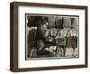 Blind Man Labeling Brooms at the Bourne Memorial Building, New York, 1935-Byron Company-Framed Premium Giclee Print