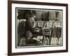 Blind Man Labeling Brooms at the Bourne Memorial Building, New York, 1935-Byron Company-Framed Premium Giclee Print