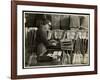 Blind Man Labeling Brooms at the Bourne Memorial Building, New York, 1935-Byron Company-Framed Giclee Print