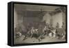 "Blind-Man's Bluff" (Le Colin-Maillard) by Raimbach-David Wilkie-Framed Stretched Canvas