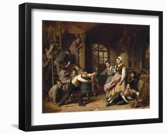 Blind Man's Buff, 1868-Henry Thomas Alken-Framed Giclee Print