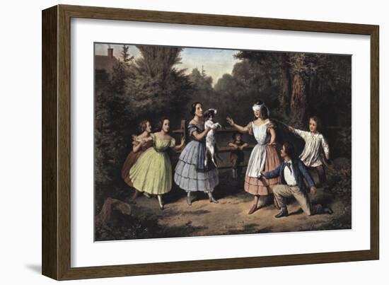 Blind Man's Buff-Currier & Ives-Framed Giclee Print