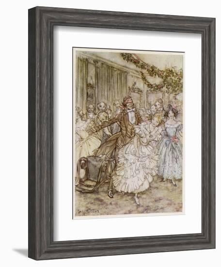 Blind Man's Buff-Arthur Rackham-Framed Art Print