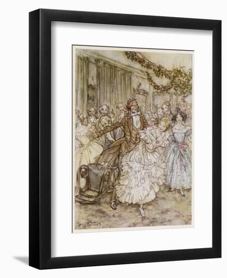 Blind Man's Buff-Arthur Rackham-Framed Art Print