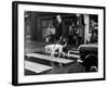 Blind Man with Guide Dog Crossing the Road-null-Framed Photographic Print