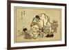 Blind Monks Examining an Elephant-Itcho Hanabusa-Framed Premium Giclee Print