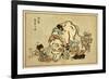 Blind Monks Examining an Elephant-Itcho Hanabusa-Framed Premium Giclee Print