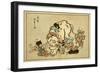 Blind Monks Examining an Elephant-Itcho Hanabusa-Framed Art Print