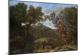 Blind Orion Searching for the Rising Sun, 1658 (Oil on Canvas)-Nicolas Poussin-Mounted Giclee Print