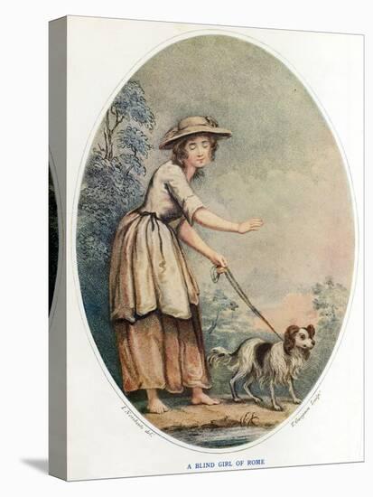 Blind Roman Girl and Dog-I Northcote-Stretched Canvas