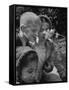 Blind School Children During an Outing in Brooklyn Botanical Gardens of Fragrance-Lisa Larsen-Framed Stretched Canvas