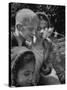 Blind School Children During an Outing in Brooklyn Botanical Gardens of Fragrance-Lisa Larsen-Stretched Canvas