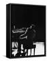 Blind Singer and Jazz Pianist Ray Charles Performing in Concert at Carnegie Hall-Bill Ray-Framed Stretched Canvas