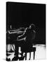 Blind Singer and Jazz Pianist Ray Charles Performing in Concert at Carnegie Hall-Bill Ray-Stretched Canvas