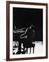 Blind Singer and Jazz Pianist Ray Charles Performing in Concert at Carnegie Hall-Bill Ray-Framed Premium Photographic Print