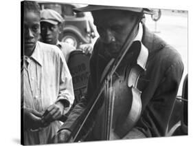 Blind Street Musician, West Memphis, Arkansas, c.1935-Ben Shahn-Stretched Canvas