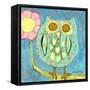 Blinded by the Light Owl-Wyanne-Framed Stretched Canvas