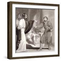 Blinding of Elymas, C1810-C1844-Henry Corbould-Framed Giclee Print