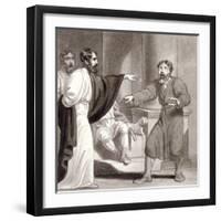 Blinding of Elymas, C1810-C1844-Henry Corbould-Framed Giclee Print