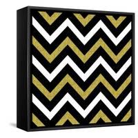 Bling Chevron-Tina Lavoie-Framed Stretched Canvas