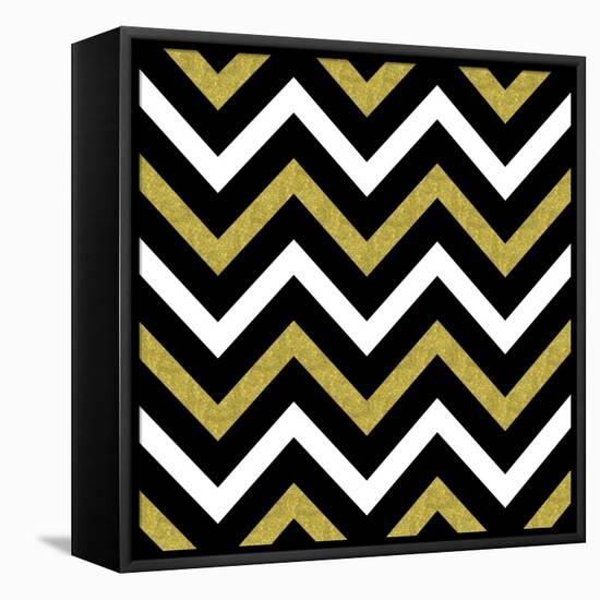 Bling Chevron-Tina Lavoie-Framed Stretched Canvas