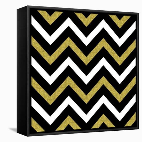 Bling Chevron-Tina Lavoie-Framed Stretched Canvas