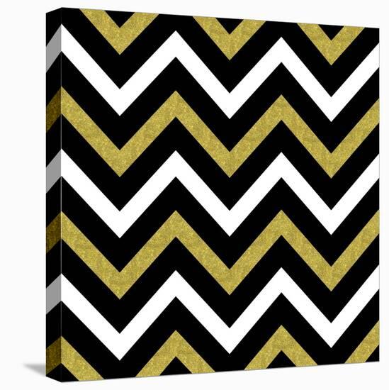 Bling Chevron-Tina Lavoie-Stretched Canvas