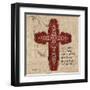 Blingy Cross 1-Diane Stimson-Framed Art Print