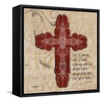 Blingy Cross 1-Diane Stimson-Framed Stretched Canvas