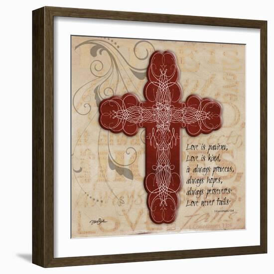 Blingy Cross 1-Diane Stimson-Framed Art Print