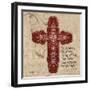 Blingy Cross 1-Diane Stimson-Framed Art Print