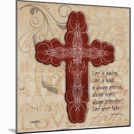 Blingy Cross 1-Diane Stimson-Mounted Art Print