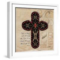 Blingy Cross 2-Diane Stimson-Framed Art Print