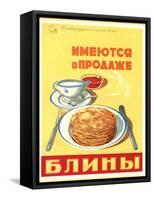 Blini - Pancakes-null-Framed Stretched Canvas