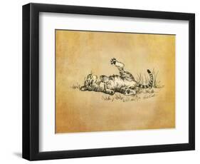 Bliss in the Grass-Evie Cook-Framed Premium Giclee Print