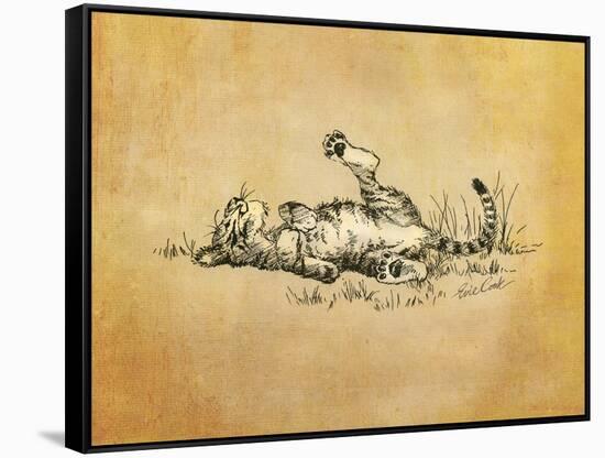 Bliss in the Grass-Evie Cook-Framed Stretched Canvas