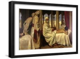 Blistering Of A Patient In A Hospital In Cordova, Spain-Ernest Board-Framed Art Print