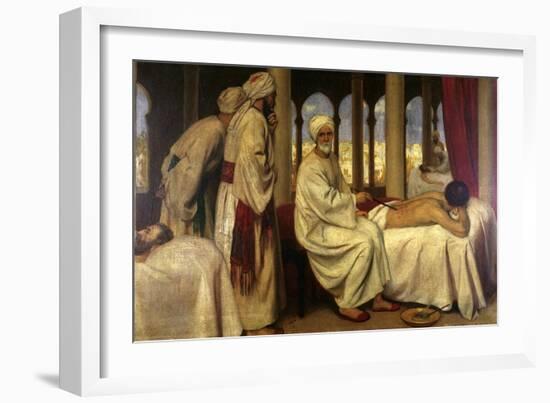 Blistering Of A Patient In A Hospital In Cordova, Spain-Ernest Board-Framed Art Print