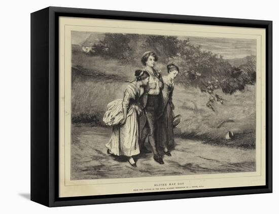 Blithe May Day-John Pettie-Framed Stretched Canvas