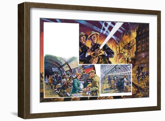 Blitz-Harry Green-Framed Giclee Print