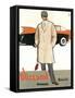 Blizzand Trench Coat-null-Framed Stretched Canvas