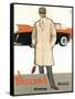 Blizzand Trench Coat-null-Framed Stretched Canvas