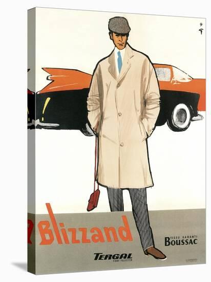 Blizzand Trench Coat-null-Stretched Canvas