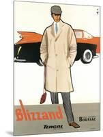 Blizzand Trench Coat-null-Mounted Art Print