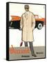 Blizzand Trench Coat-null-Framed Stretched Canvas